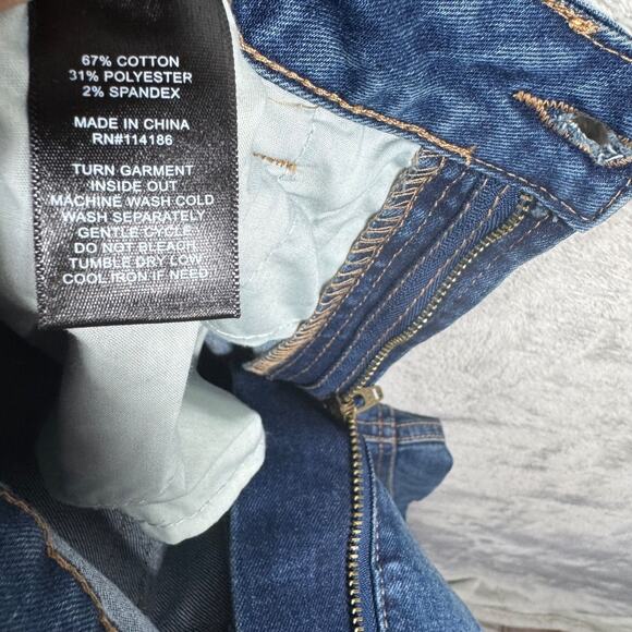 Frye NEW Womens Jeans 4/27 (28) High Rise Amari Cuffed Crop Denim Blue Stretch - Picture 14 of 14